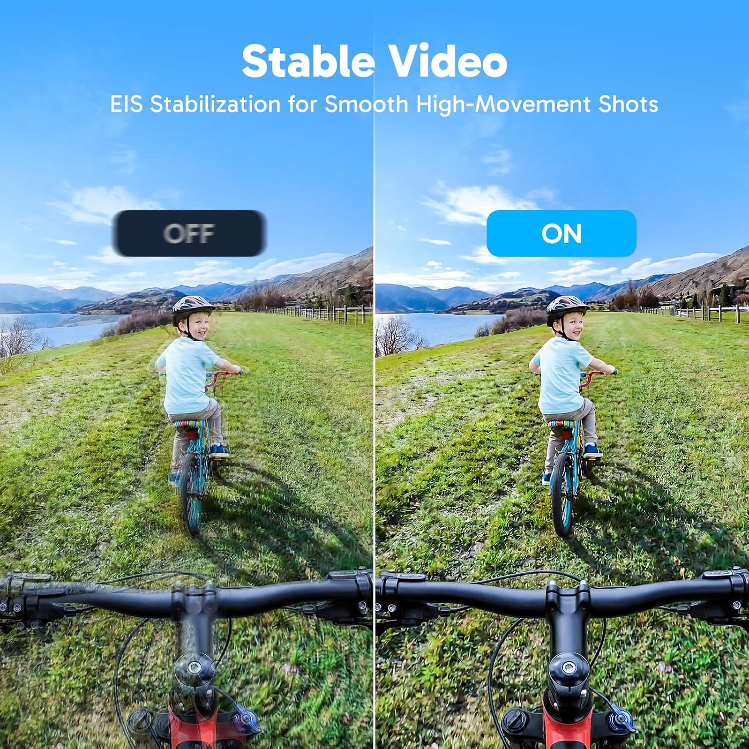 AKASO Brave 4 Action Camera 4K30 Ultra Hd Waterproof Underwater Camera | 20MP EIS WiFi Remote Control 170° FOV 5X Zoom Sport Camera for Snorkel Travel with Bicycle Helmet Motorcycle Accessories Kit - Image 3