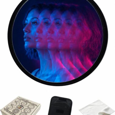 Camera Linear Filter, 67MM Prism Film Special Effects Glass Repeater Lens Repeat Multiple Images Photography Accessories for DSLR Cinematice Video and Photo, Filter Pouch Included
