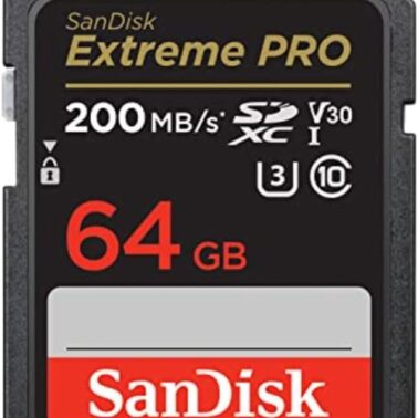 SANDISK 64GB Extreme PRO SDXC UHS-I Memory Card - C10, U3, V30, 4K UHD, SD Card - SDSDXXU-064G-GN4IN | UHS-I, V30, U3, Class 10, 4K video