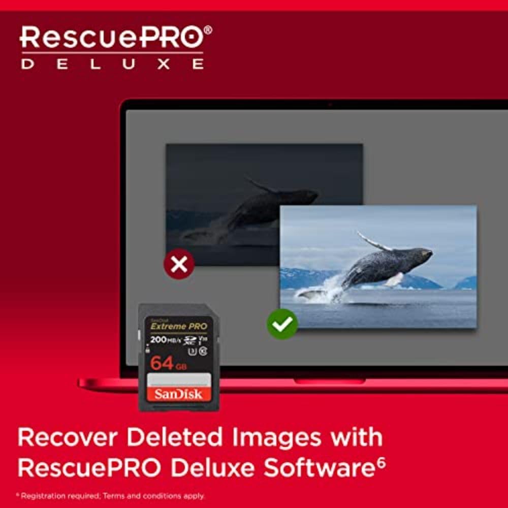 SANDISK 64GB Extreme PRO SDXC UHS-I Memory Card - C10, U3, V30, 4K UHD, SD Card - SDSDXXU-064G-GN4IN | UHS-I, V30, U3, Class 10, 4K video - Image 6