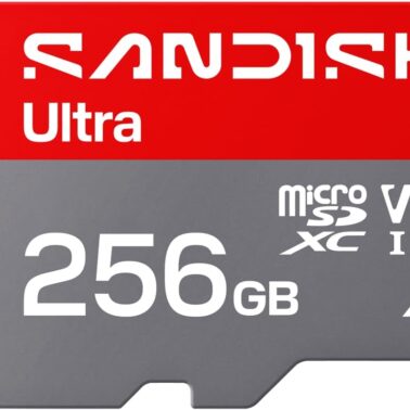 SANDISK 256GB Ultra microSD UHS-I Card - Up to 195MB/s Read Speed, Full HD Video, V10, U1, C10, A4 - SDSQUJQ-256G-GZ6MA