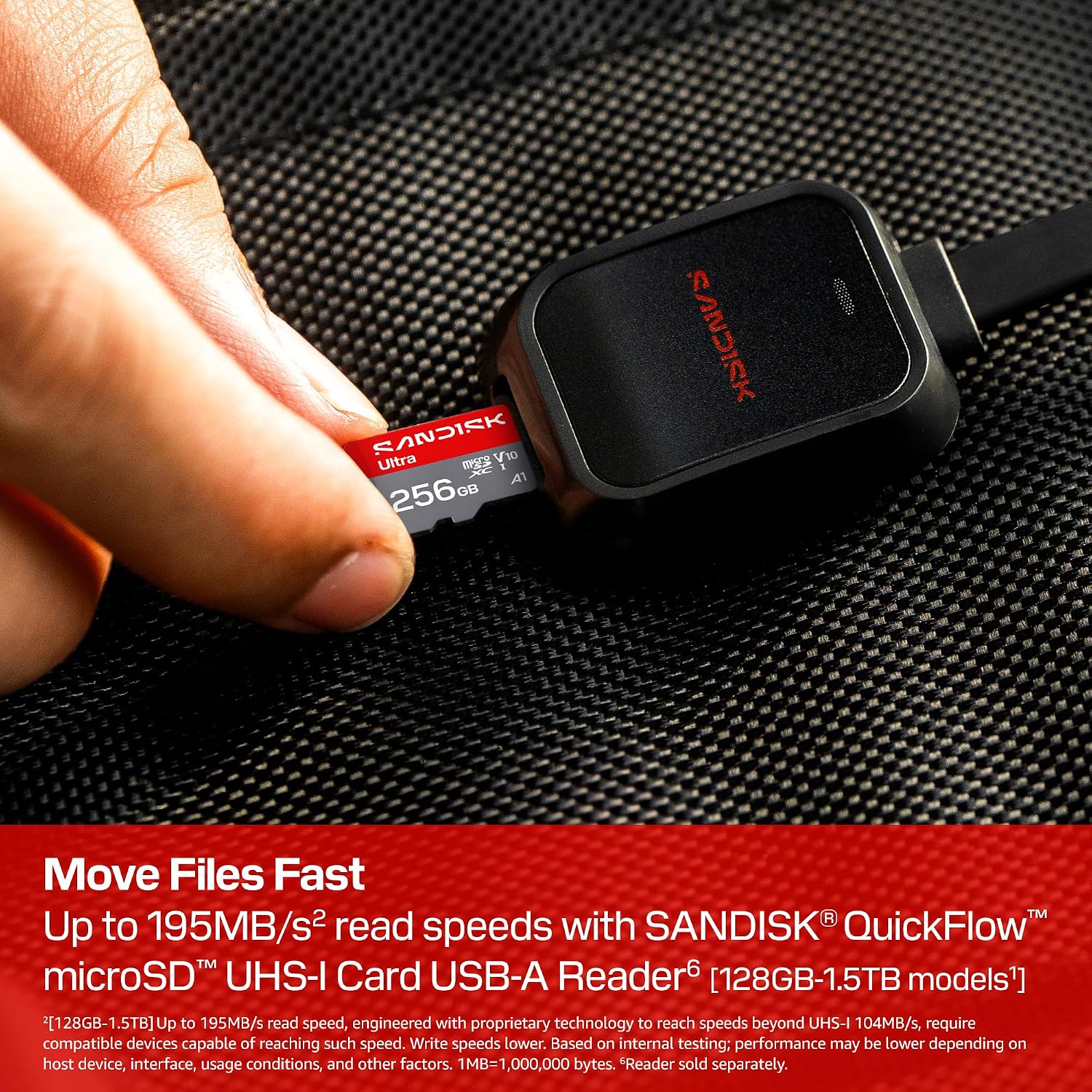 SANDISK 256GB Ultra microSD UHS-I Card - Up to 195MB/s Read Speed, Full HD Video, V10, U1, C10, A4 - SDSQUJQ-256G-GZ6MA - Image 4
