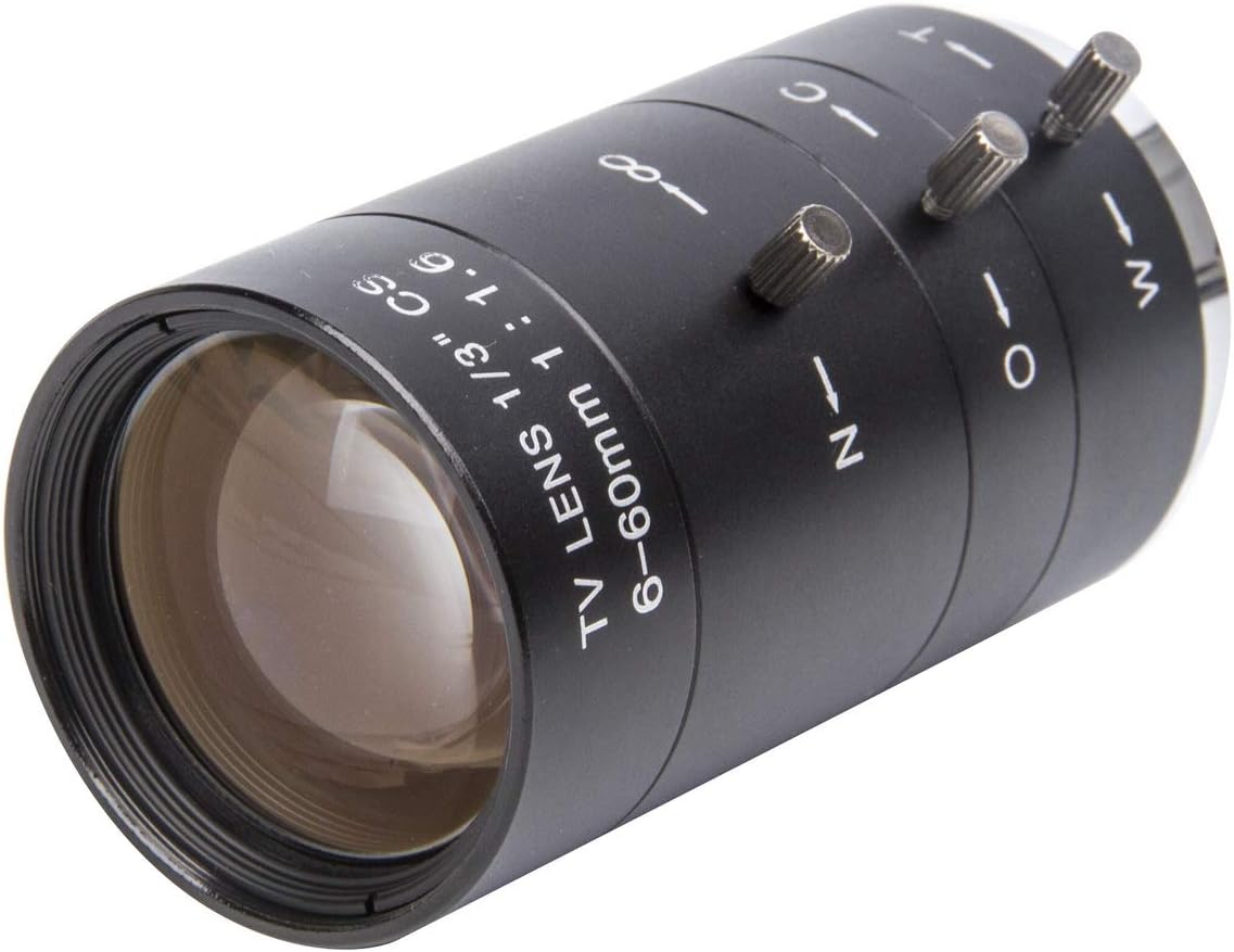 6-60mm 1/3" CS Lens CCTV Lens IR F1.6 Manual Zoom Manual Iris for CCTV CCD Camera - Image 3